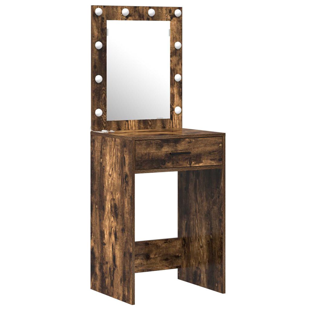 vidaXL Τραπέζι περιποίησης με συρτάρι 3 pcs Καφέ 50 x 41 x 135 εκ