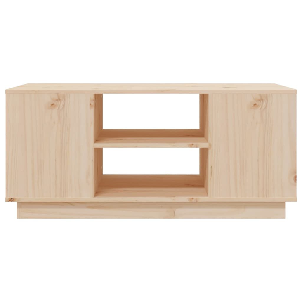 vidaXL Τραπεζάκι Σαλονιού Γκρι 90 x 49 x 40,5 εκ. Μασίφ Ξύλο Πεύκου