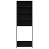 vidaXL Ντουλάπα Πλυντηρίου Μαύρη Οξυά 64 x 24 x 190 εκ