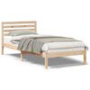vidaXL Σκελετός Κρεβατιού Καφέ 80 x 220 cm Μασίφ ξύλο πεύκου