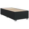 vidaXL Κρεβάτι Boxspring με Στρώμα Μαύρο 100x200εκ.από Συνθετικό Δέρμα