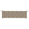 vidaXL Μαξιλάρι Πάγκου Κήπου Taupe 180x50x7 εκ. Ύφασμα Oxford