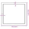 vidaXL Επιφ Τραπεζιού Αν Καφέ 60x50x(2-4)εκ. Ακατέργ. Μασίφ Ξύλο Δρυός