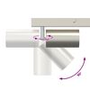 vidaXL Σποτ οροφής Βουρτσισμένο νικέλιο 26 x 5.5 x 16.5 εκ Ατσάλι
