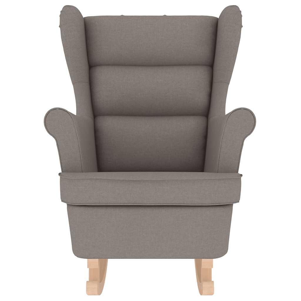 vidaXL Κουνιστή καρέκλα Taupe 74x90x102 cm Ύφασμα
