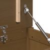 vidaXL Κουτί Αποθήκευσης Καφέ Μελί 80x40x45,5 εκ από Μασίφ Ξύλο Πεύκου