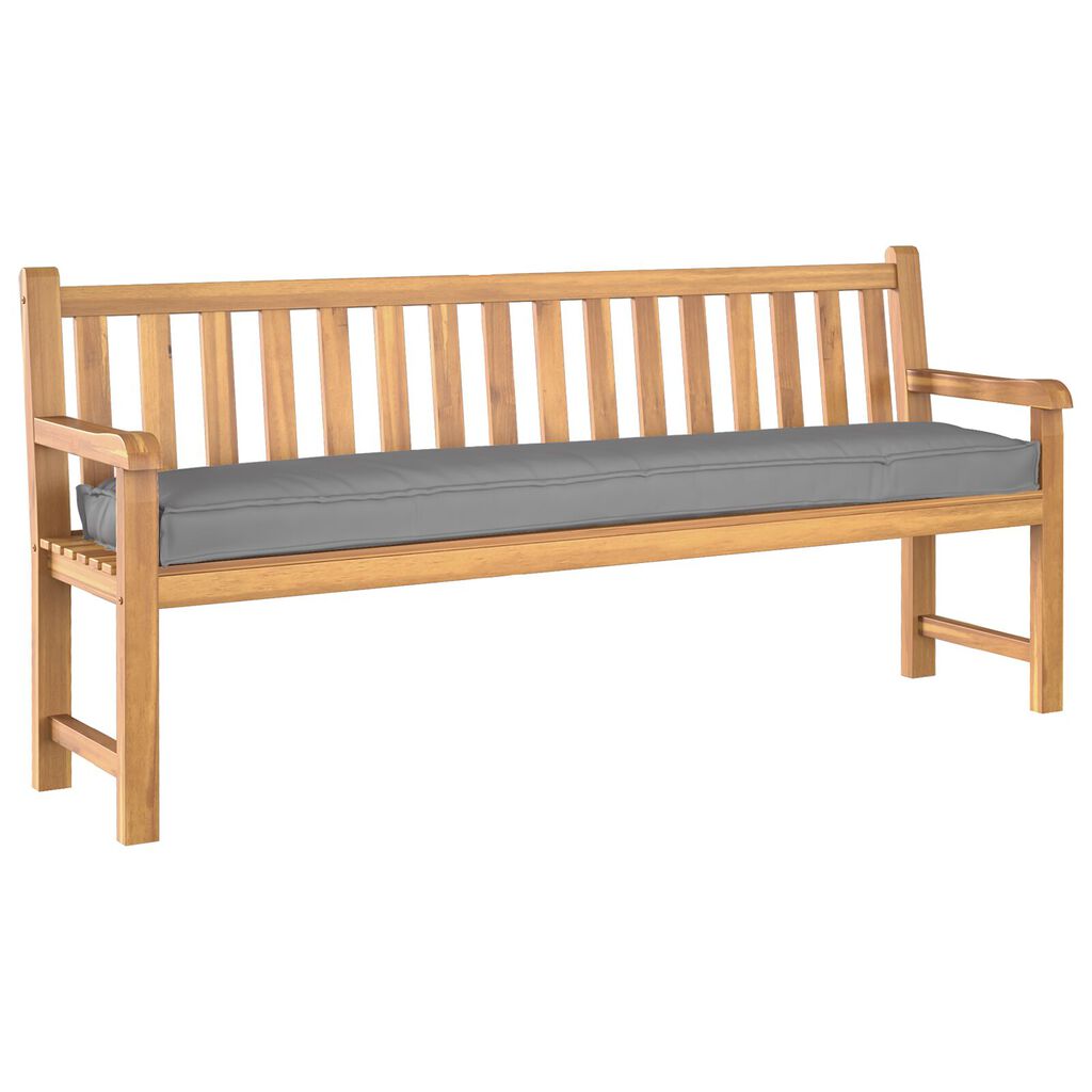 vidaXL Μαξιλάρι Παλέτας για Παγκάκι Γκρι 200x40x8 εκ. Ύφασμα Oxford