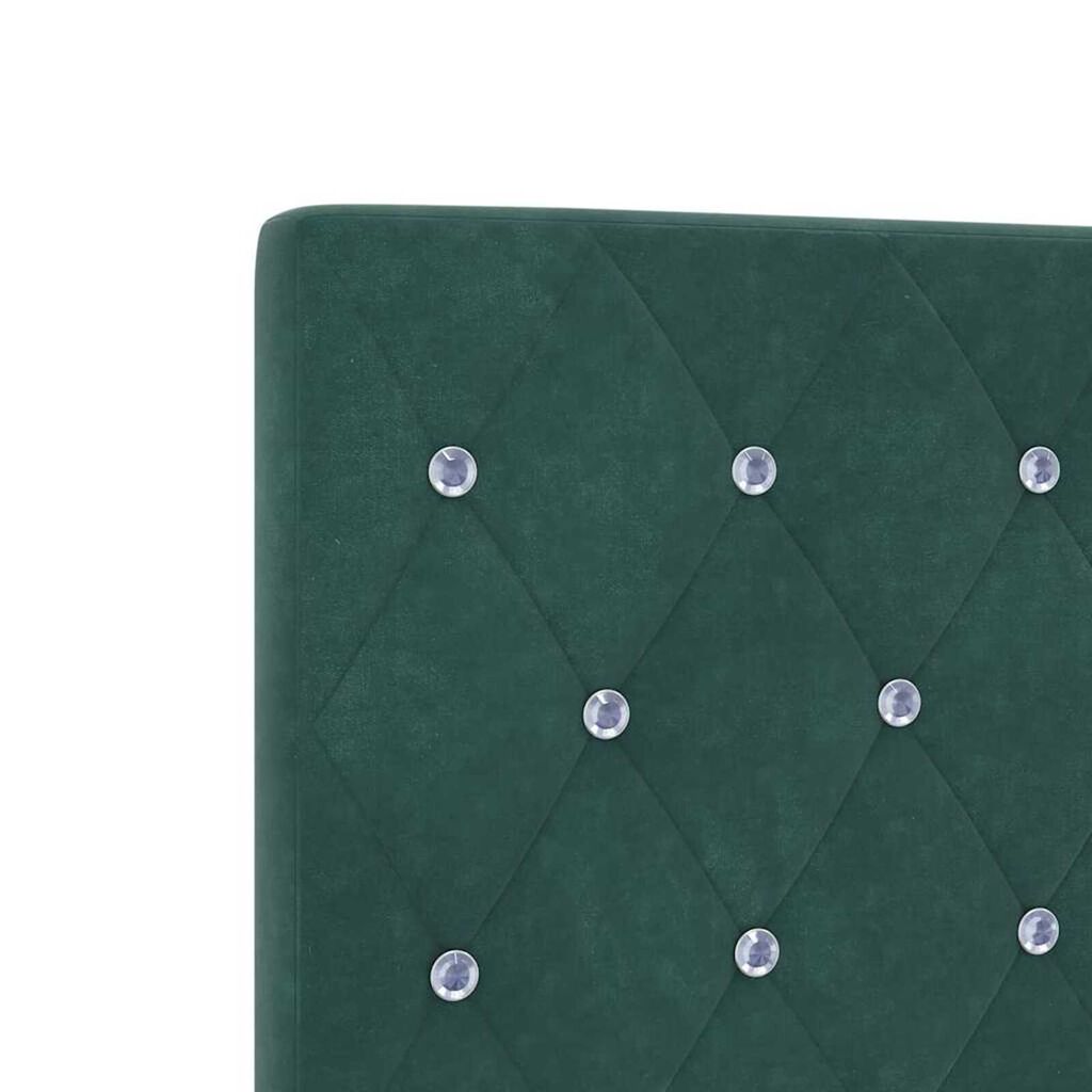 vidaXL Βελούδινο Κεφαλάρι Argyle Σκούρο πράσινο 80 cm Βελούδο