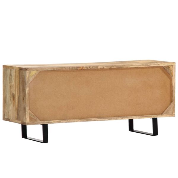 vidaXL Έπιπλο Τηλεόρασης 90 x 30 x 40 εκ. από Μασίφ Ξύλο Μάνγκο