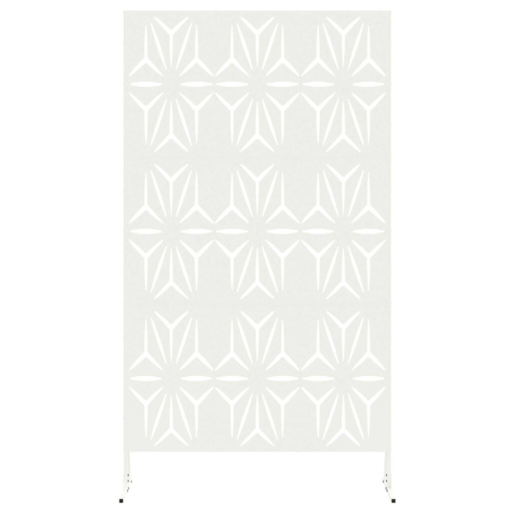 vidaXL Οθόνη Ιδιωτικότητας Λευκή 100x50x180 εκ. σε Ατσάλι