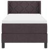 vidaXL Κρεβάτι box spring με στρώμα με στρώμα Σκούρο Καφέ 80 x 200 cm
