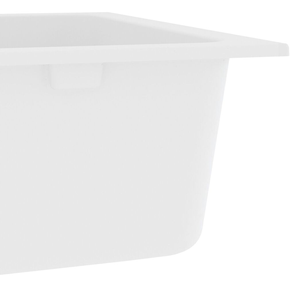vidaXL Νεροχύτης Κουζίνας Λευκός 760x480x184 εκ. Γρανίτης