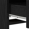 vidaXL Κομοδίνο Μαύρη δρυς 50 x 41 x 135 εκ Επεξεργασμένο ξύλο