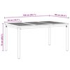 vidaXL Σέτ φαγητού για κήπο 5 pcs Γκρι και καφέ 150 x 90 x 75 cm