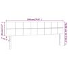 vidaXL Κεφαλάρια Κρεβατιού 2 τεμ. Taupe 90x5x78/88 εκ. Υφασμάτινο
