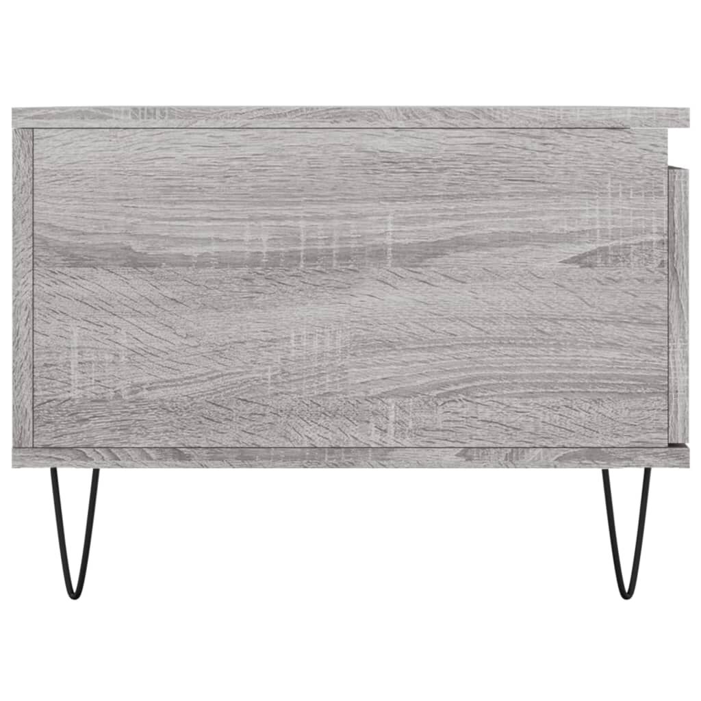 vidaXL Τραπεζάκι Σαλονιού Γκρι Sonoma 90x50x36,5εκ. Επεξεργασμένο Ξύλο