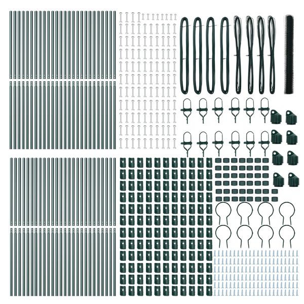 vidaXL Hexagon Fence Πράσινη 1.5x100 μ Χάλυβας