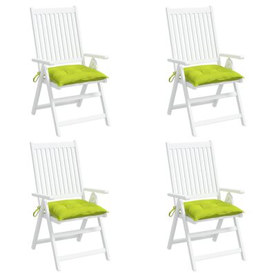 vidaXL Μαξιλάρια Καρέκλας 6 τεμ. Αν. Πράσινο 40 x 40 x 7εκ. Υφασμάτινα