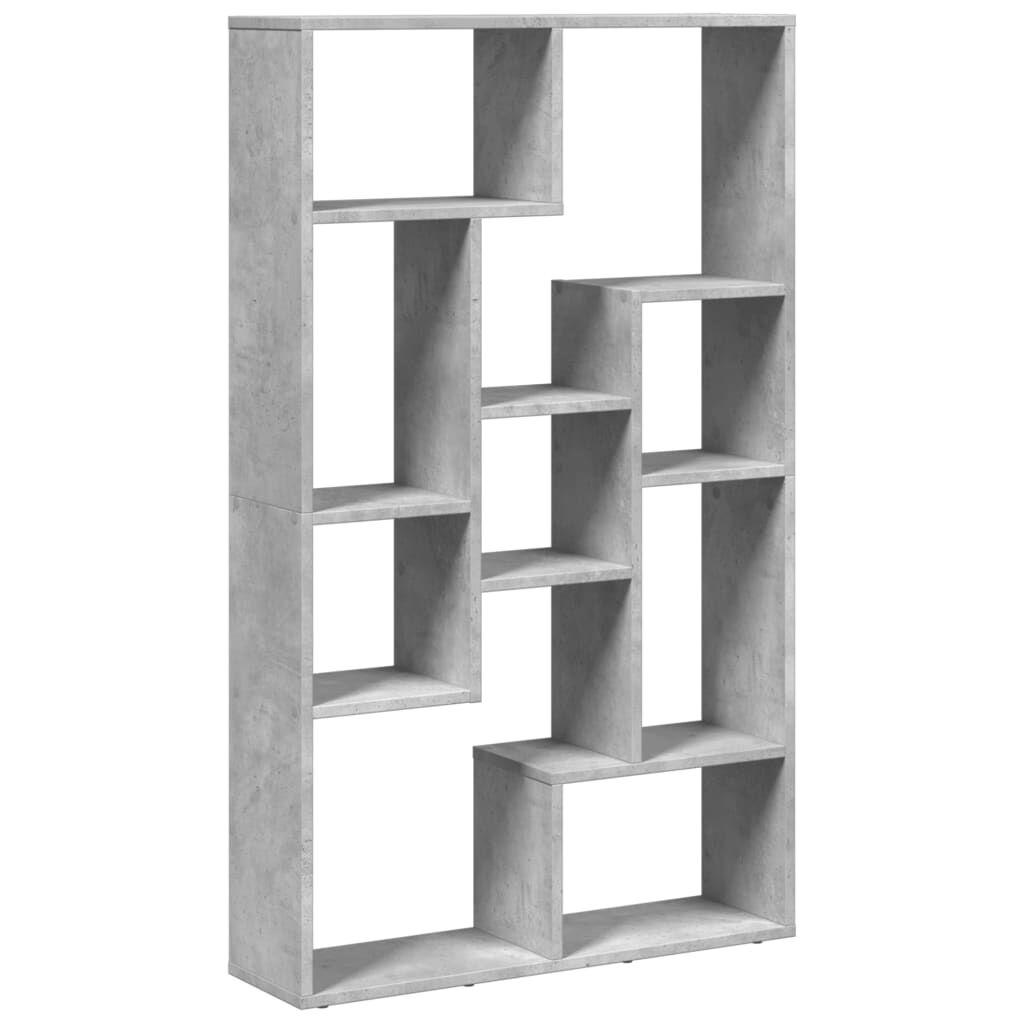 vidaXL Βιβλιοθήκη Γκρι Σκυροδέματος 72x20x120 εκ. Επεξεργ. Ξύλο