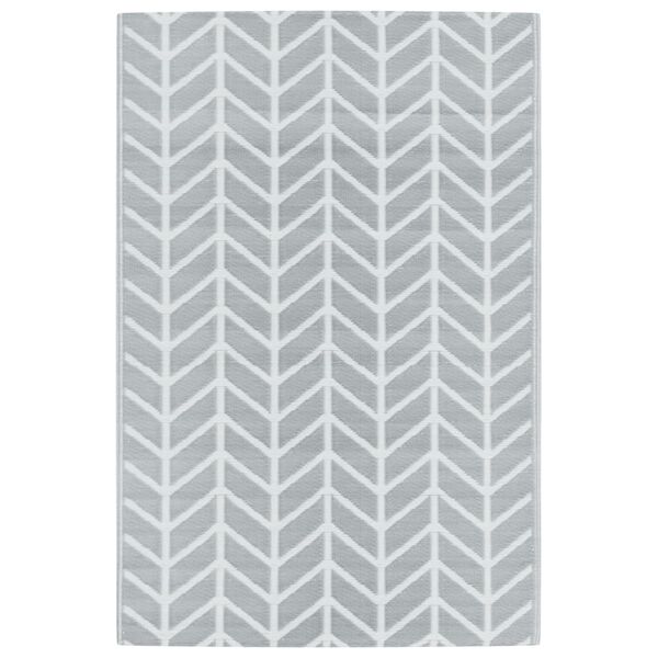 vidaXL Χαλί εξωτερικού χώρου ARAKIL γκρι 120x180 cm PP