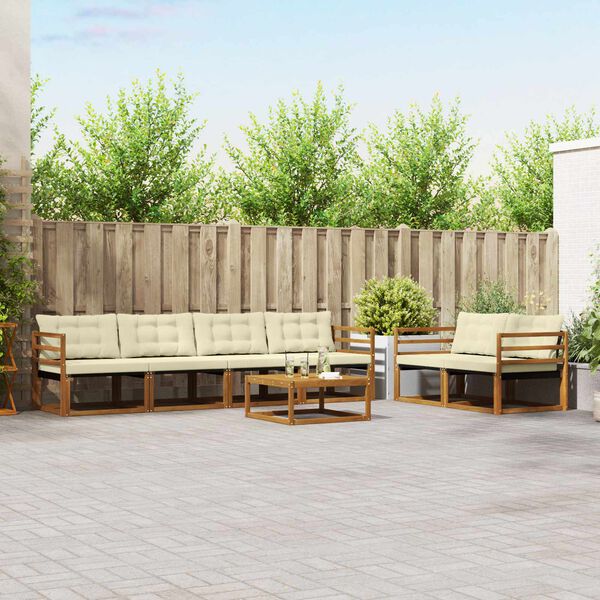 vidaXL &Sigma;&epsilon;&iota;&rho;ά &Kappa;&alpha;&nu;&alpha;&pi;έ &Epsilon;&xi;&omega;&tau;&epsilon;&rho;&iota;&kappa;&omicron;ύ &mu;&epsilon; &mu;&alpha;&xi;&iota;&lambda;ά&rho;&iota; 7 pcs &Phi;&upsilon;&sigma;&iota;&kappa;ό &kappa;&alpha;&iota; &Kappa;&rho;έ&mu;&alpha;