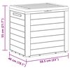 vidaXL Μπαούλο Αποθήκευσης Κήπου Ανθρακί 58,5x46x55εκ. απο Πολυπ/λένιο