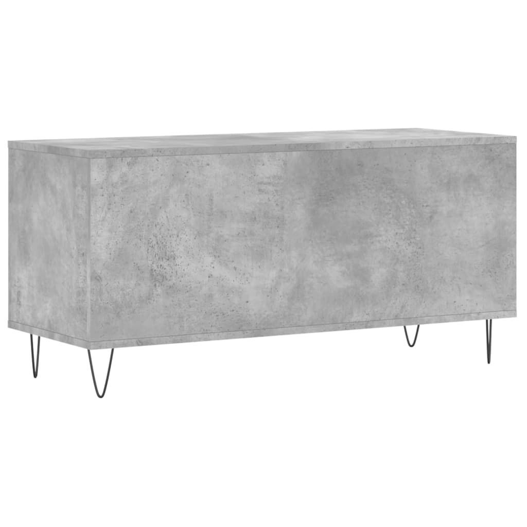 vidaXL Έπιπλο Δίσκων Γκρι Σκυροδέματος 100x38x48 εκ Επεξεργασμένο Ξύλο