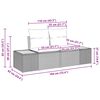 vidaXL Σετ Καναπέ Κήπου 4 pcs Γκρι 55 x 62 x 69 εκ Πολυ ράταν
