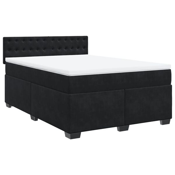 vidaXL &Kappa;&rho;&epsilon;&beta;ά&tau;&iota; Boxspring &mu;&epsilon; &Sigma;&tau;&rho;ώ&mu;&alpha; &Mu;&alpha;ύ&rho;&omicron; 160x200 &epsilon;&kappa;. &Beta;&epsilon;&lambda;&omicron;ύ&delta;&iota;&nu;&omicron;