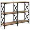 vidaXL &Tau;&rho;&alpha;&pi;έ&zeta;&iota; &kappa;&omicron;&nu;&sigma;ό&lambda;&alpha;&sigmaf; Artisan Oak 100 x 28 x 80,5 &epsilon;&kappa;.