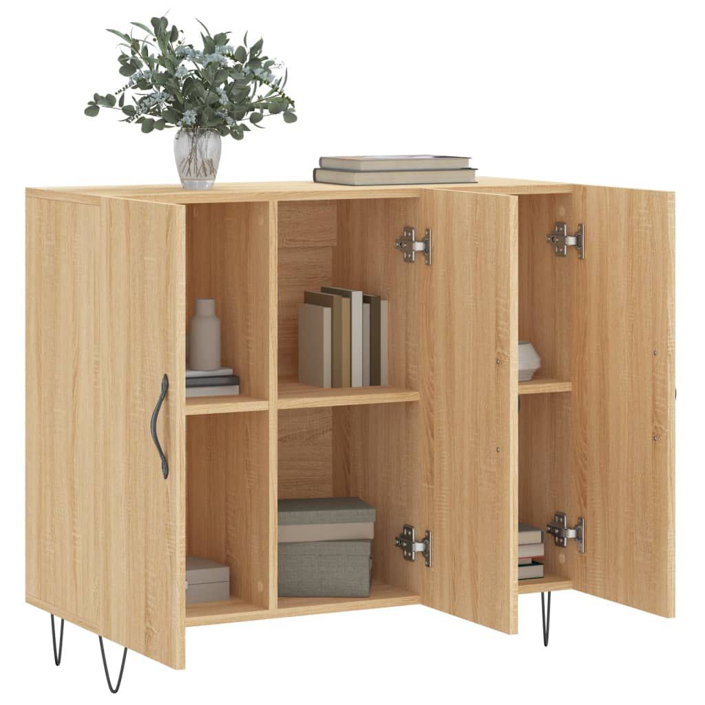 vidaXL Ντουλάπι Sonoma δρυς 90x34x80 εκ. Επεξεργασμένο Ξύλο