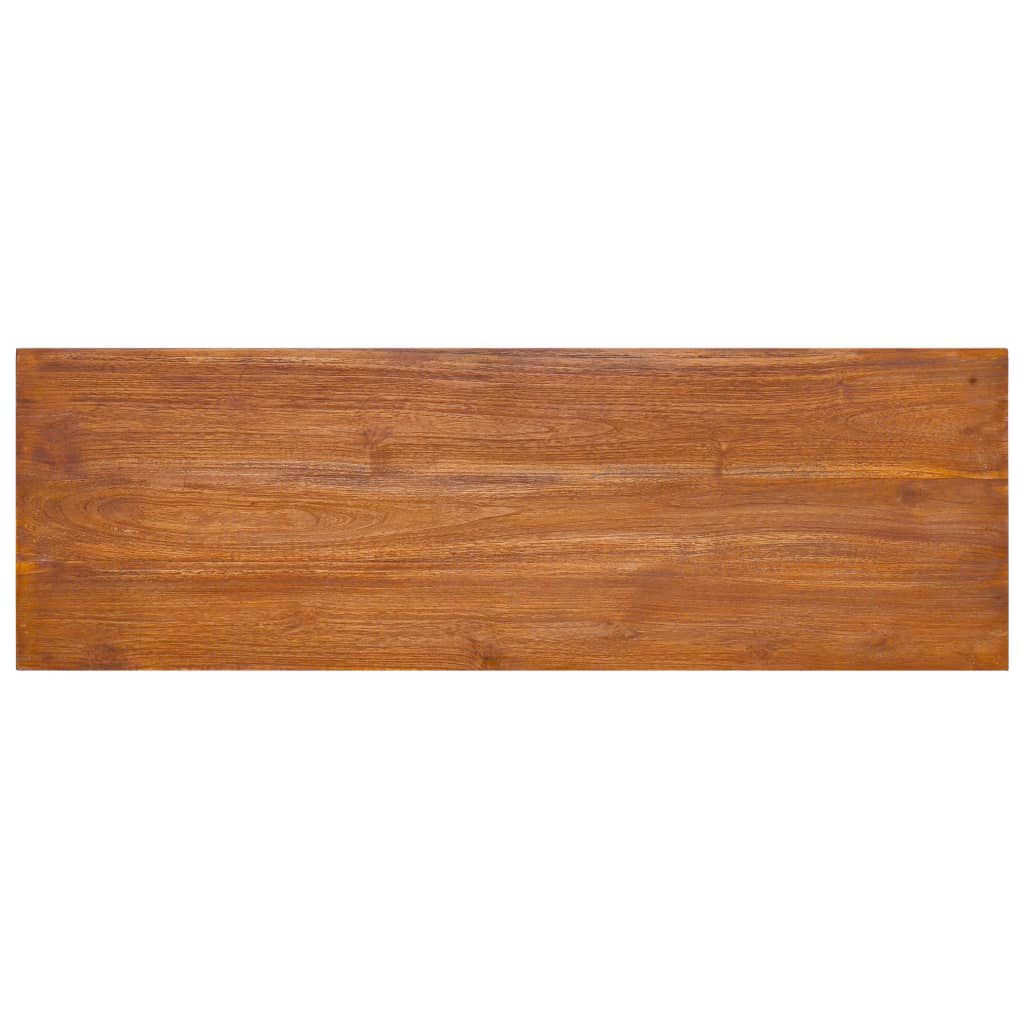 vidaXL Έπιπλο Τηλεόρασης Επιτοίχιο 180 x 30 x 30 από Μασίφ Ξύλο Teak