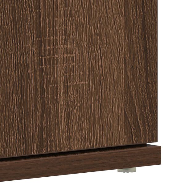 vidaXL Ντουλάπι Παπουτσιών Καφέ Δρυός 80x39x180 cm Φτιαγμένο Ξύλο