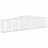 vidaXL Συρματοκιβώτια Τοξωτά 8 τεμ. 400x30x80/100 εκ. Γαλβαν. Ατσάλι
