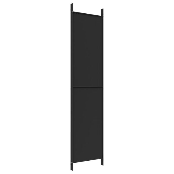 vidaXL Διαχωριστικό Δωματίου με 4 Πάνελ Μαύρο 200 x 220 εκ. Υφασμάτινο