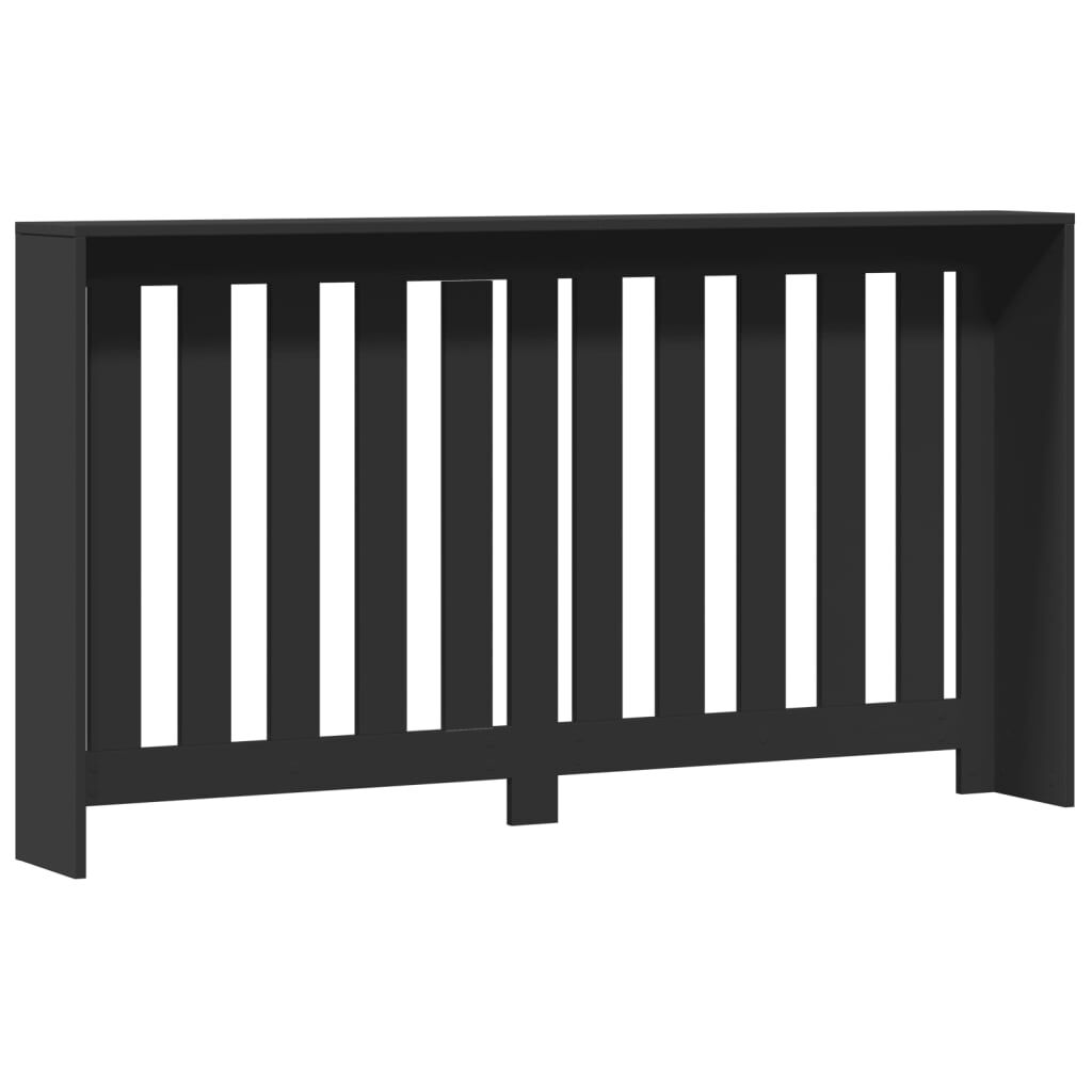 vidaXL Κάλυμμα Καλοριφέρ Μαύρο 149x20x82 εκ. από Επεξεργασμένο Ξύλο