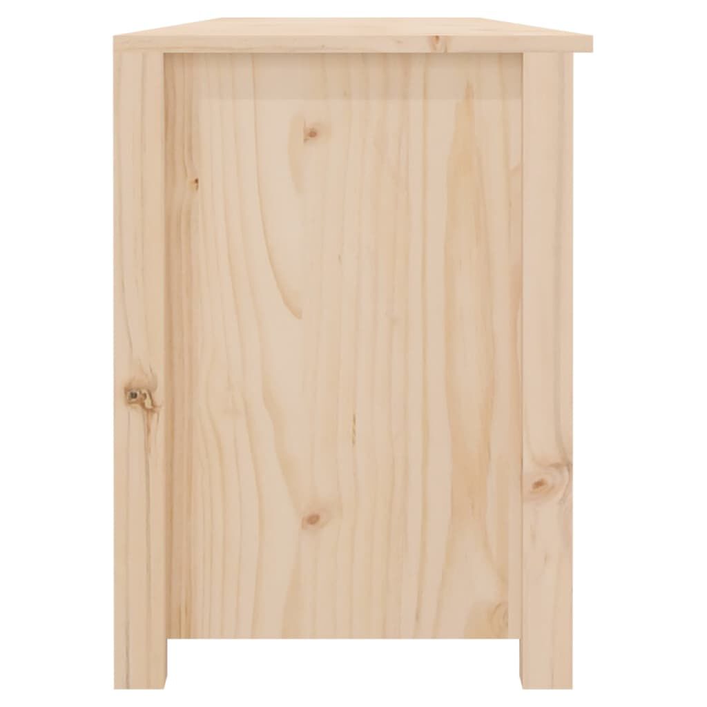 vidaXL Παπουτσοθήκη 160 x 36,5 x 50 εκ. από Μασίφ Ξύλο Πεύκου