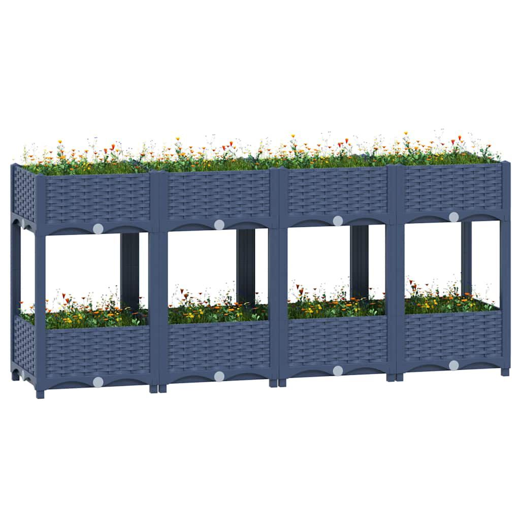 vidaXL Ζαρντινιέρα 160 x 40 x 71 εκ. από Πολυπροπυλένιο