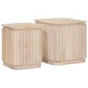 vidaXL &Chi;&epsilon;&iota;&rho;&omicron;&pi;&omicron;ί&eta;&tau;&omicron; &Sigma;&epsilon;&tau; &Tau;&rho;&alpha;&pi;&epsilon;&zeta;&iota;ώ&nu; 2 pcs &Lambda;&epsilon;&upsilon;&kappa;ό 45 x 45 x 45 cm
