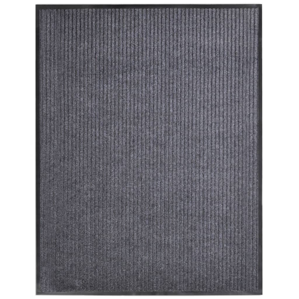vidaXL Πατάκι Εισόδου Γκρι 117x220 εκ. από PVC