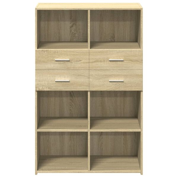 vidaXL Ντουλάπι Sonoma Δρυς 80x42,5x124 εκ. από Επεξεργασμένο Ξύλο