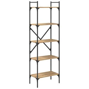 vidaXL &Beta;&iota;&beta;&lambda;&iota;&omicron;&theta;ή&kappa;&eta; 5 &epsilon;&pi;ί&pi;&epsilon;&delta;&alpha; 56 x 32 x 174 cm &Epsilon;&pi;&epsilon;&xi;&epsilon;&rho;&gamma;&alpha;&sigma;&mu;έ&nu;&omicron; &Xi;ύ&lambda;&omicron;