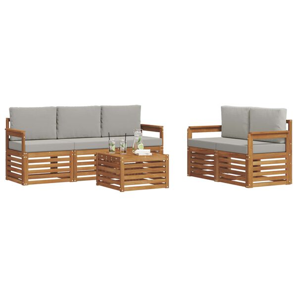 vidaXL &Sigma;&epsilon;&tau; &Kappa;&alpha;&nu;&alpha;&pi;έ 6 pcs &Phi;&upsilon;&sigma;&iota;&kappa;ό &kappa;&alpha;&iota; &Alpha;&nu;&omicron;&iota;&chi;&tau;ό &Gamma;&kappa;&rho;&iota; &Sigma;&tau;&epsilon;&rho;&epsilon;ό &Xi;ύ&lambda;&omicron; &Alpha;&kappa;&alpha;&kappa;ί&alpha;&sigmaf;