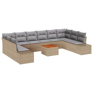 vidaXL &Sigma;&epsilon;&tau; &Kappa;&alpha;&nu;&alpha;&pi;έ &Kappa;ή&pi;&omicron;&upsilon; &mu;&epsilon; &mu;&alpha;&xi;&iota;&lambda;ά&rho;&iota; 11 pcs &Mu;&pi;&epsilon;&zeta; &sigma;&upsilon;&nu;&theta;&epsilon;&tau;&iota;&kappa;ό &rho;&alpha;&tau;ά&nu;
