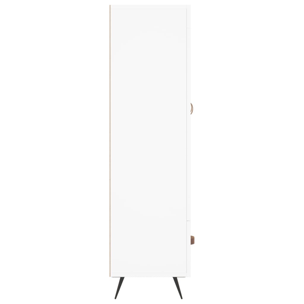 vidaXL Ντουλάπα Λευκή 69,5 x 31 x 115 εκ. από Επεξεργασμένο Ξύλο