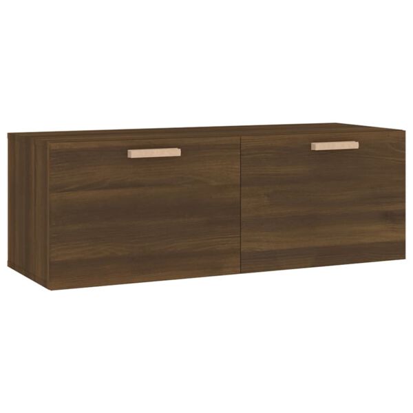 vidaXL Ντουλάπι Τοίχου Καφέ Δρυς 100x36,5x35 εκ. Επεξεργασμένο Ξύλο
