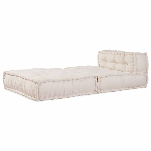 vidaXL Μοντέρνο Καναπέ-Σετ Κρεβάτιου Ύφασμα 70x70x54 εκ., Μπεζ