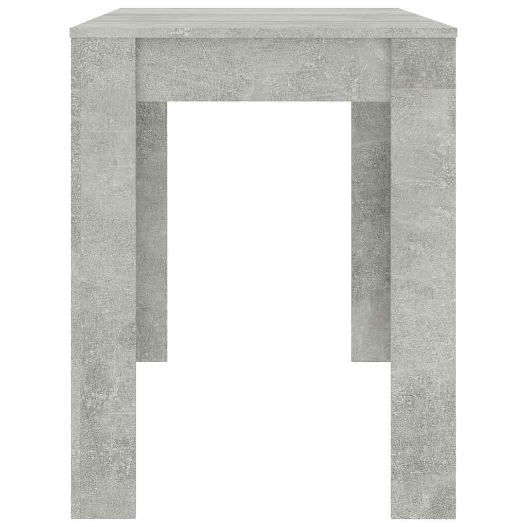 vidaXL Τραπεζαρία Γκρι του Σκυροδέματος 120x60x76 εκ. από Επεξ. Ξύλο