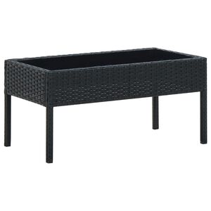 vidaXL &Tau;&rho;&alpha;&pi;έ&zeta;&iota; &Kappa;ή&pi;&omicron;&upsilon; &Mu;&alpha;ύ&rho;&omicron; 75 x 40 x 37 &epsilon;&kappa;. &alpha;&pi;ό &Sigma;&upsilon;&nu;&theta;&epsilon;&tau;&iota;&kappa;ό &Rho;&alpha;&tau;ά&nu;
