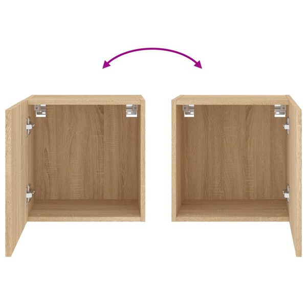 vidaXL Έπιπλο Τοίχου Τηλεόρασης Sonoma Δρυς 40,5x30x40 εκ. Επεξ. Ξύλο